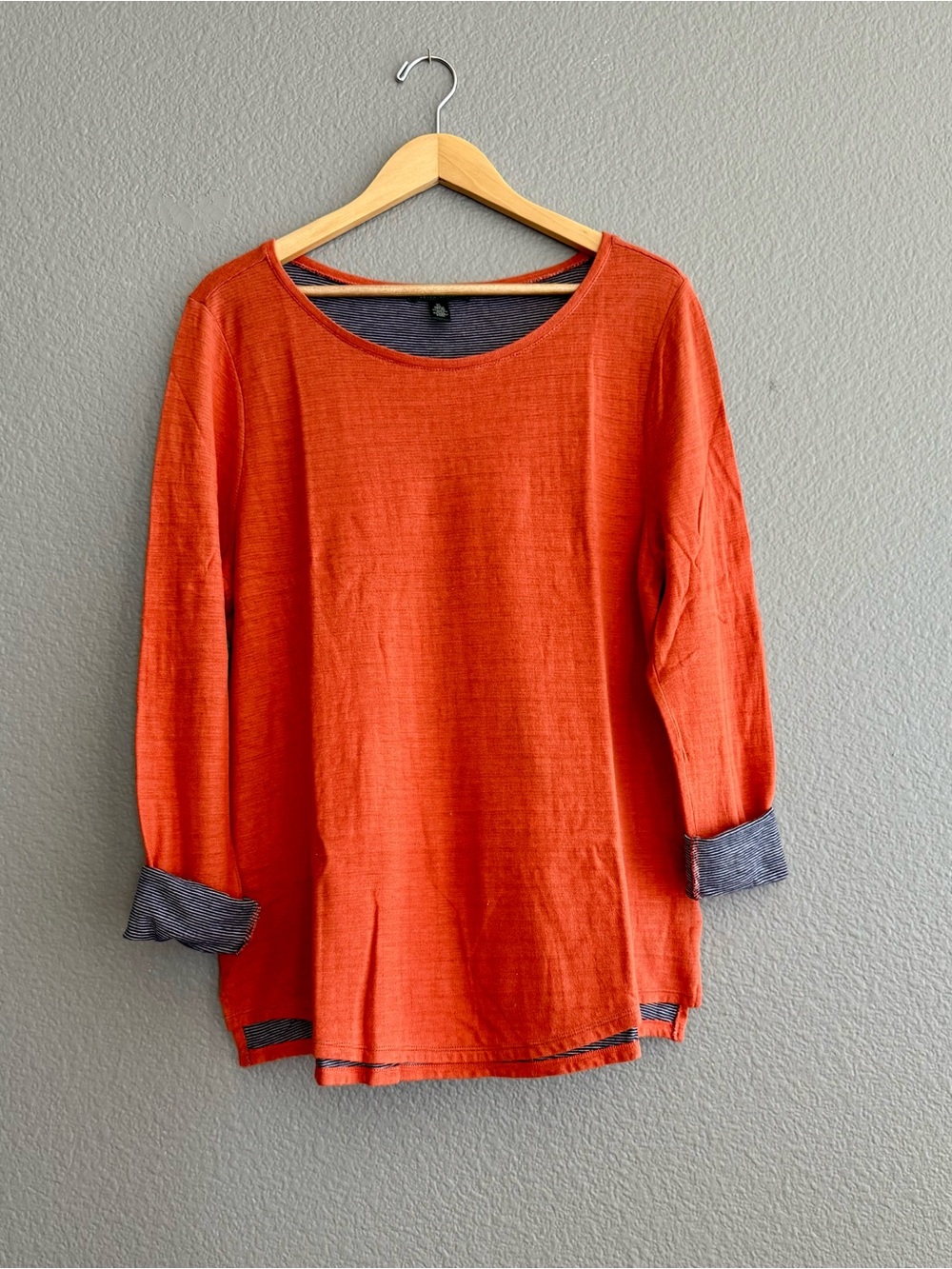 Lauren Ralph Lauren Orange Longe Sleeve Top Women’s Size XL